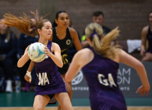 Libby Clark as WA in Europe Netball Championships last year